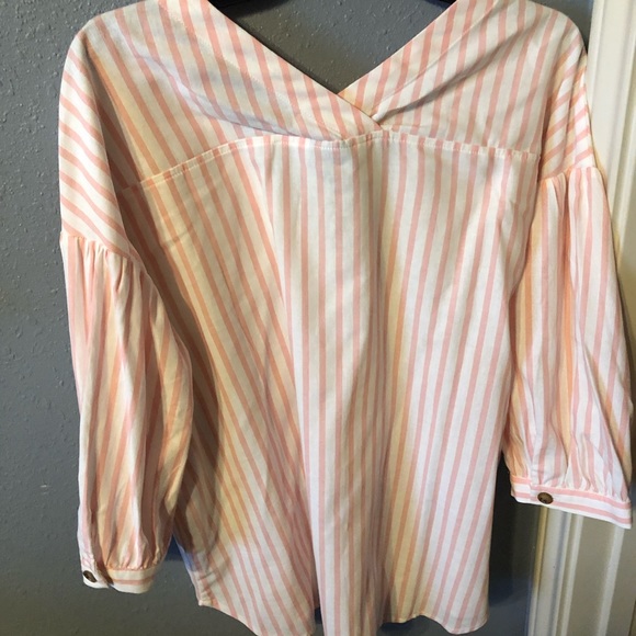 Vintage white pink blouse - Picture 4 of 4